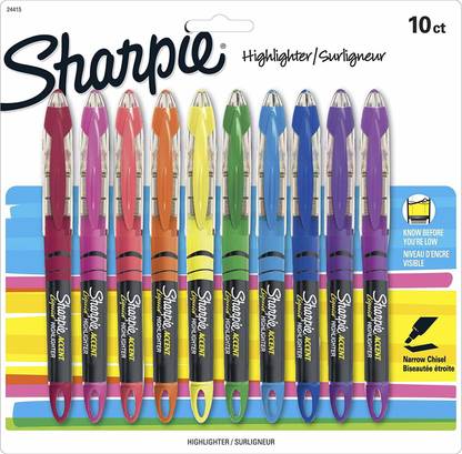 Sharpie Accent Liquid Pen Style Narrow Chisel Tip Highlighter