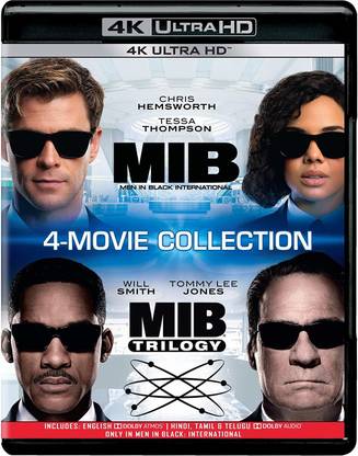 MIB: Men in Black - 4 Movies Collection - Men in Black 1, 2 & 3 + Men in Black: International (4K UHD) (4-Disc)