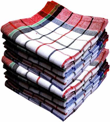 AKOSHA Highly Absorbent 100% Cotton Multipurpose Kitchen, Chapatis Napkin, Duster, Wraps ETC Dry Cotton Cleaning Cloth