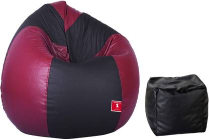 ComfyBean XXXL Free Footrest Teardrop Bean Bag  With Bean Filling