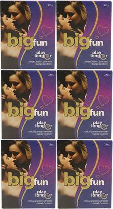BIGFUN Dotted Condoms Play Longer- Pack of 6 Pice Condom