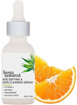 InstaNatural Vitamin C Serum 20% With Retinol 2.5%, Salicylic Acid 2%, B3 And Tea Tree Oil