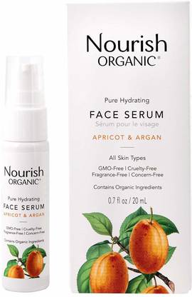 Nourish Organic Pure Hydrating Argan Face Serum, 0.7 Ounce [Cat_391]