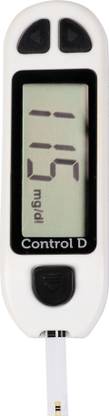 Control D Diabetes Sugar Testing Machine with 5 Strips Glucometer
