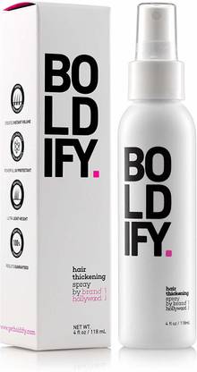 Boldify Thickening Spray - Get Thicker Hair In 60 Seconds - Stylist Recommended - Instan Hair Spray