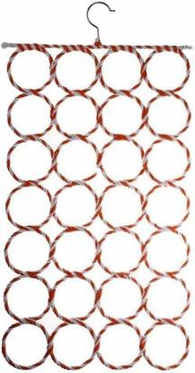 KitchenFest 28 Ring Hanger for Scarf, Shawl, Tie, Belt, Closet Accessory Wardrobe Organizer Scarf Organizer