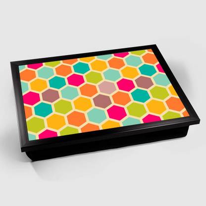 Paper Plane Design Wood Portable Laptop Table