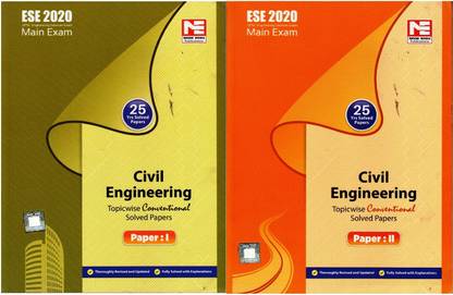 ESE 2020 Main Exam Civil Engineering Topicwise Conventional Solved Papers Paper 1 & Paper 2 Combo