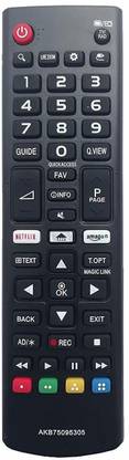 Ehop AKB75095307 for LG Lg Remote Controller
