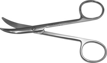 Agarwals Surgical Scissor S/S 6" Cvd @#56985HJMK+*- Metzenbaum Scissors