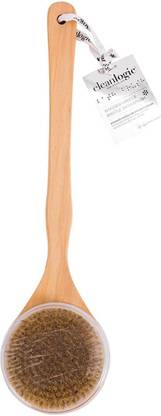 Cleanlogic Wooden Handle Bristle Bath Brush