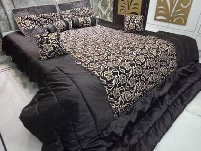Laying Style Velvet Double King Sized Bedding Set