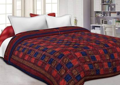Indcrown Checkered Single Quilt for  Heavy Winter