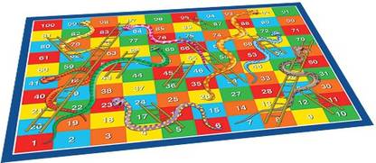 Sona Edons Snake & Ladders Durable Foam Mat for Kids Party & Fun Board Game