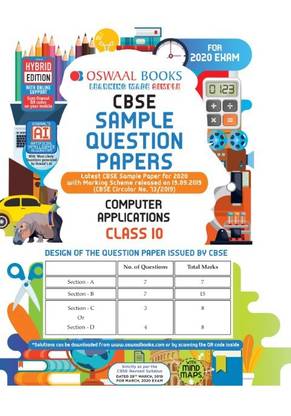 Oswaal Cbse Sample Question Papers Class 10 Computer Applications