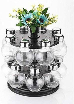 JANVI ENTERPRISE Spice Set Glass