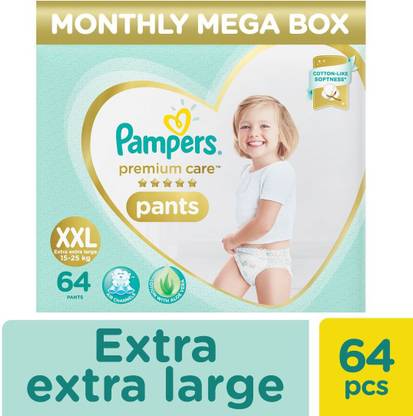 Pampers Premium Care Pants Diapers Extra Extra Large Size 64 pc Pack - XXL