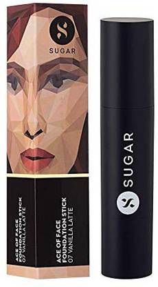 SUGAR Cosmetics Ace of Face Foundation Stick -07 Vanilla Latte (Fair, Golden Undertone) Foundation