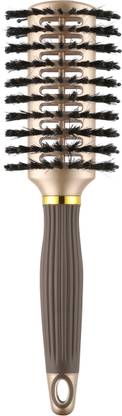 ROZIA Pro R-031 Boar/Nylon Vented Tunnel Hair Comb Brush Ideal for Blow-Dry