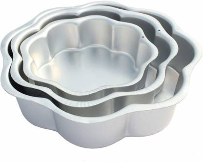 Bakers Pardise Aluminium flower shape cake mould for half kg one kg and two kg Cake/Bread Mould Aluminium Cake Mould 3