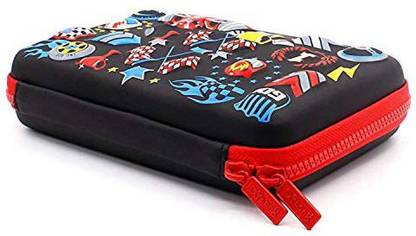 Toyvala Car Racing Lover's 4D Printed Art Plastic Pencil Box