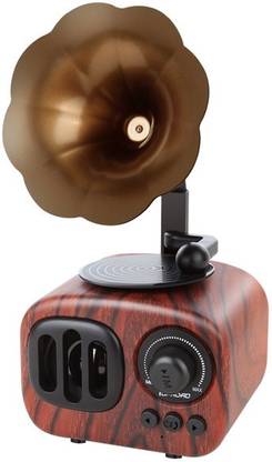 V P ENTERPRISES Retro Bluetooth Speaker Gramophone Shape 10 W Bluetooth Speaker