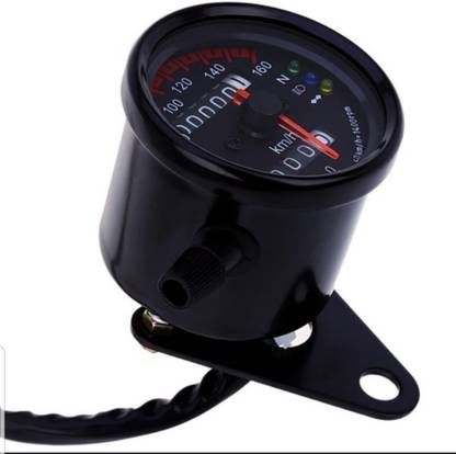 J T Auto Speedometer Black Analog Speedometer
