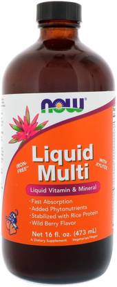 Now Foods Liquid Multi, Wild Berry Flavor, 16 fl oz (473 ml)