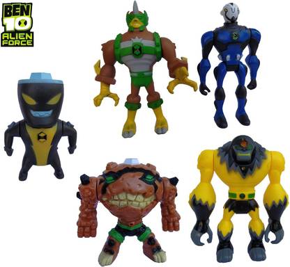 HALO NATION Ben 10 Omniverse 7 Action Figure Omnitrix Toy Set - Ben 10 Aliens Figure (5 Aliens)