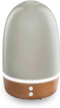 Ellia Aroma Diffuser Grey : Thrive Ultrasonic Essential Oil Diffuser, Wood & Ceramic,