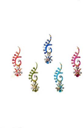 Comet Busters Multicolor Designer Bridal Bindi Forehead Multicolor Bindis