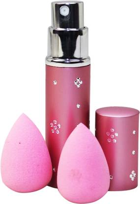 Dcenterprises 5ml Refillable Perfume Bottle and Mini water drop shape makeup sponge