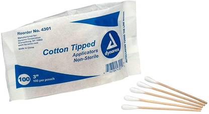 Dynarex Cotton Wood Tip Applicators