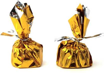 Bake world Sweets Chocolate Wrapper Golden matt paper - Gold (250 Pieces) (Wrapper only) Shrinkwrap