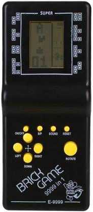 kluzie Hand Held 9999 in 1 Battery Operated Brick Video Game Set with All in One Total Brick Games