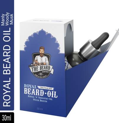 The Beard Company ROYAL BEARD OIL|RICH & SMOOTH OIL WITH BIOTIN & MANLY WOODSY MUSK Hair Oil
