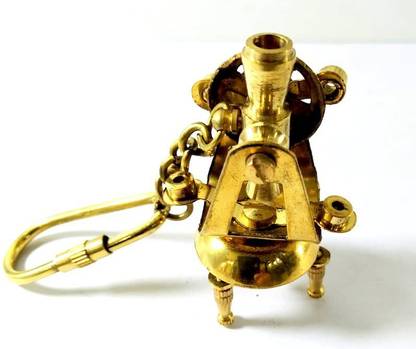 Robin Export Company Solid Antique Brass Theodolite Key Chain Antique Brass Keychain Key Chain