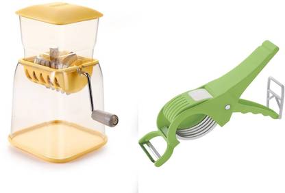 WHITEIBIS Vegetable Chopper / Cutter with Peeler Kitchen Tool Set