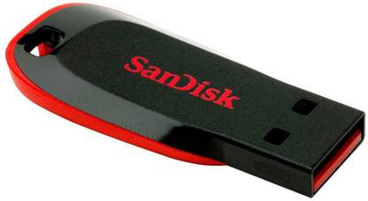 SanDisk Cruzer Blade Usb Flash Drive 16 GB Pen Drive Compatible with Laptop USB 2.0 Plastic Case