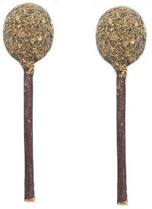 PETS EMPIRE Catnip Lollipop, Wooden Teeth Cleaning Snack Stick, Cat Mint Lollipop Funny Catnip Play Toys for Pet Kitten (2Pcs) Wooden Stick For Cat