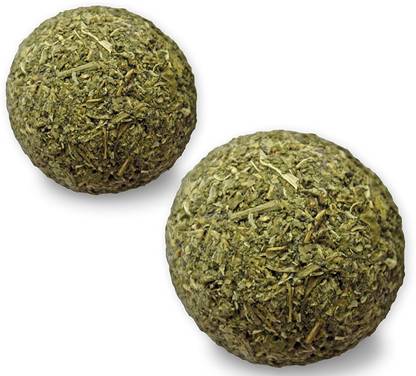 PETS EMPIRE 2pcs Natural Catnip Ball Cat Treats Pet Cat Toys Funny Treats Ball Home Chasing Toys for Cats Kitten Wooden Chew Toy For Cat