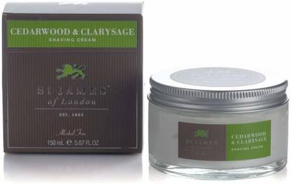 St James of London Cedarwood & Clarysage Shaving Cream