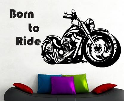 fuzzy 85 cm Bike Self Adhesive Sticker