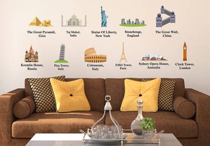 Littlebuds 160 cm Seven Wonders Removable Sticker