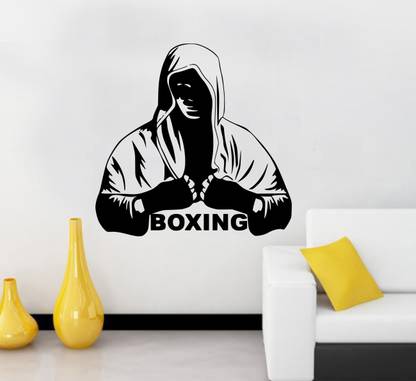 fuzzy 55 cm Boxing Self Adhesive Sticker