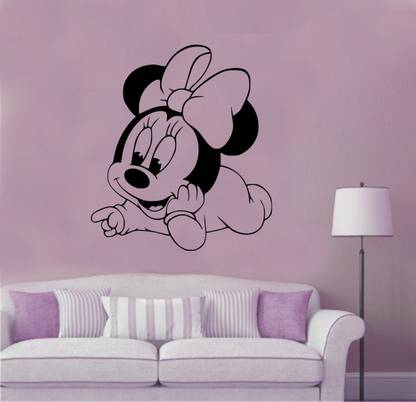 fuzzy 55 cm Mickey Mouse Self Adhesive Sticker