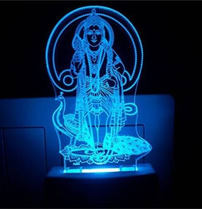 CORNICK Murugan Bhagwan Code: 2033 3D Night Night Lamp