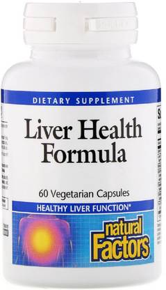 Natural Factors Liver Health Formula, 60 Vegetarian Capsules