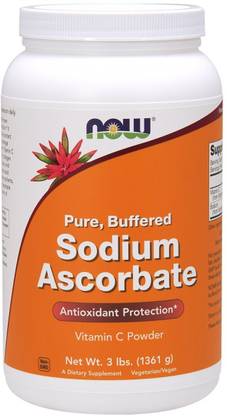 Now Foods Sodium Ascorbate Powder, 3 lbs (1361 g)