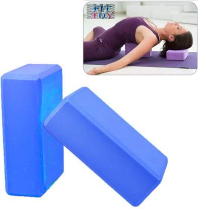 FIT TOY FIT TOY 2 in 1 Yoga Brick Foam Block to Support and Deepen Poses Set Yoga Blocks Yoga Blocks